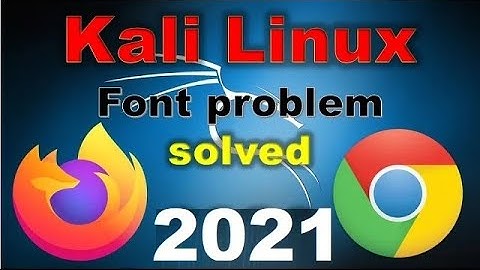 [ Solved ] Font problem in kali Linux web browser? Font not showing in firefox