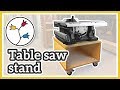 MOBILE TABLE SAW STAND Make a table saw cart for the BOSCH GTS 10 XC