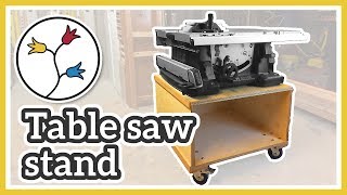 MOBILE TABLE SAW STAND – Make a table saw cart for the BOSCH GTS 10 XC I built a mobile table saw stand so I could move my table saw around in the shop. So I made a table saw cart. This is how I built this