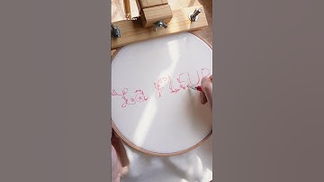 Hướng dẫn cách thêu chữ hoa cỏ cực xinh và độc đáo #embroidery #theutay