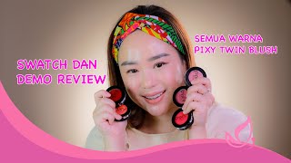SWATCHES & REVIEW PIXY TWIN CREAM BLUSH Indonesia