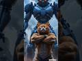 "Muscle Cat vs Skibidi Robot: Epic Showdown!" #aianimation