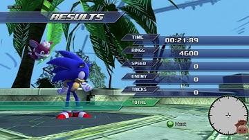 Sonic Unleashed: Recompiled Cyberspace 1-2 TAS 21.89