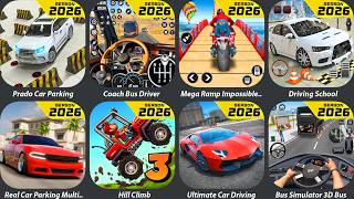 Prado Car Parking,Coach Bus Driver,Mega Ramp Impossible Bike,Real Car Parking Multiplayer,Hill Climb screenshot 3