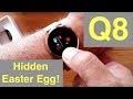 Newwear Q8 Smartwatch with Continuous Heart Rate and Blood Pressure Monitoring: Hidden Easter Egg!