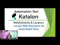 Katalon Automation Lesson - 36 | Web Elements & Locators | Locate Web Elements for Automated Tests |
