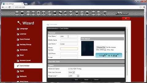e3 Series: Setup Wizard Cardholders