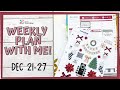 Plan With Me Weekly | Dec 21 - 27 | Erin Condren Binder | Hourly Layout