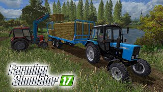 ПОМОГЛИ ТРАКТОРИСТУ ПОГРУЗИТЬ УПАВШИЙ ГРУЗ! НАВЕСТИЛИ БАБУШКУ! Farming Simulator 17