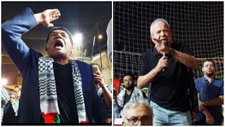 اقوى كلمة من الفنان محمد محمود لدعم فلسطين .. و باسم سمرة يرد  