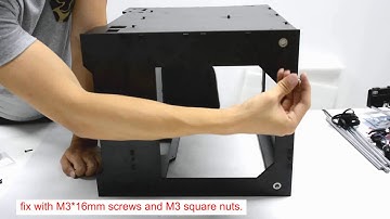 7 Assemble the Main Frame--Geeetech  Duplicator 5 DIY dual extruder 3D Printer assembly -