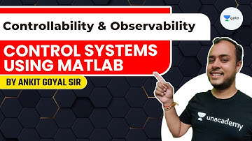 Controllability and Observability | Control Systems using MATLAB | GATE 2022 | #AnkitGoyal