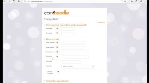 Learn Moodle MOOC Sign Up