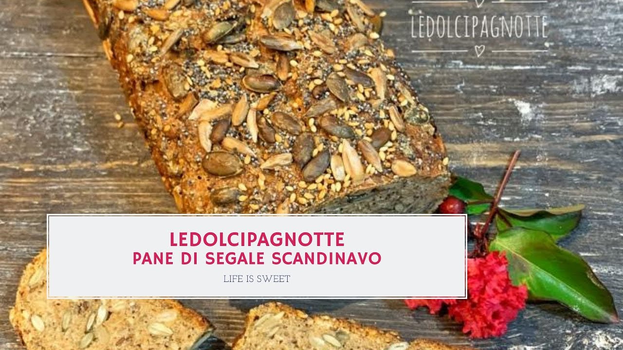 Come fare il pane scandinavo, pane di segale integrale con semini.