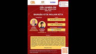 [LIVE] CDL Hands-On KL (Siri 264) — Bahasa Kita Wajah Kita