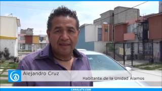 Vecinos del fraccionamiento Álamos, Chalco denuncian inseguridad