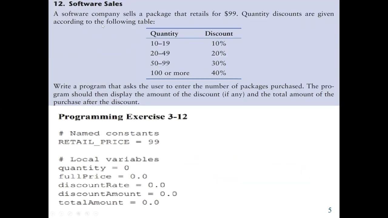 Python Code: Python code to Find Sale Discount and Book Club Points ...