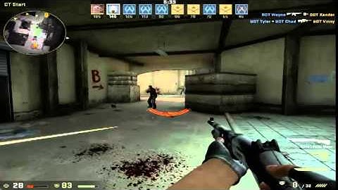 CSGO Multiplayer Gameplay DeathMatch Map De Dust 2