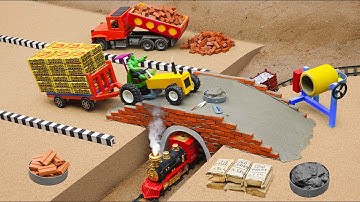 DIY Science Project | How to Build a Concrete Bridge Using a Homemade Mini Road Roller