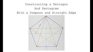 Constructing a Pentagon or Pentagram with a Compass and Straight Edge