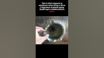 The violence a little piece of orbiting space debris can wreak on a spacecraft #space  #astronomy