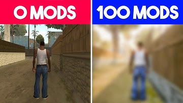 I INSTALLED *100 MODS* 😱 IN GTA SAN ANDREAS