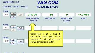 Testing Auto Transmission with VCDS Software (via VAGCOM Cable)