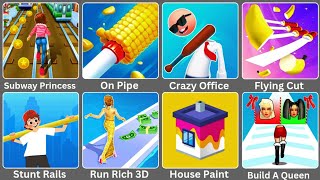 Build A Queen, On Pipe, Flying Cut, Run Rich 3D - All Games TOP VIDEO ANDROID PHONE New Updates screenshot 5