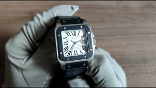 Обзор часов Cartier Santos de Cartier 100 Large W20121U2