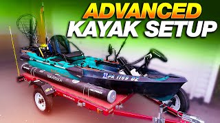 Kayak Fishing Set up  Old Town Autopilot 136  Advanced Overview