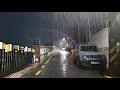 Heavy Rain Walk Stress Washing ASMR Sleeping Relaxing Ambience Soothing Night Inducer Long Version