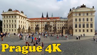 Prague Czech Republic. Walking tour [4K].