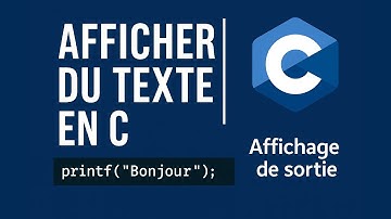 Comment afficher du texte en C ? (printf)