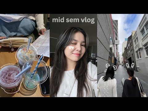 mid-semester break VLOG 🤍 cute haul, studying for midterms, matching tattoos, etc.