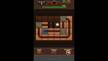 Roll The Ball Slide Puzzle 2 - Basic D Level 9 Walkthrough