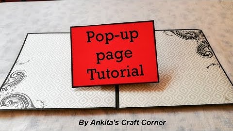 Pop-up Album - How to create pop-up page | tutorial | DIY | Scrapbook page