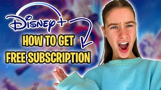 WATCH THIS to get FREE Disney Plus … how to get a free Disney + Subscription in 2023 ✨🏰