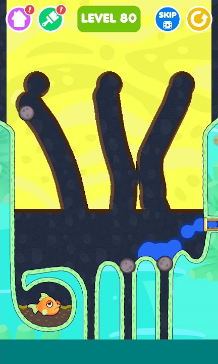 Save The Fish! Level 80 Gameplay Walkthrough Android #Shorts
