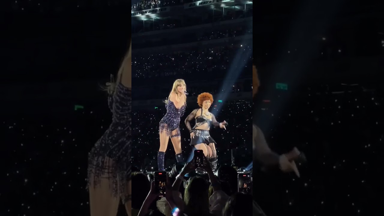 Taylor swift and Ice Spice Performing Karma at the eras tour ✨