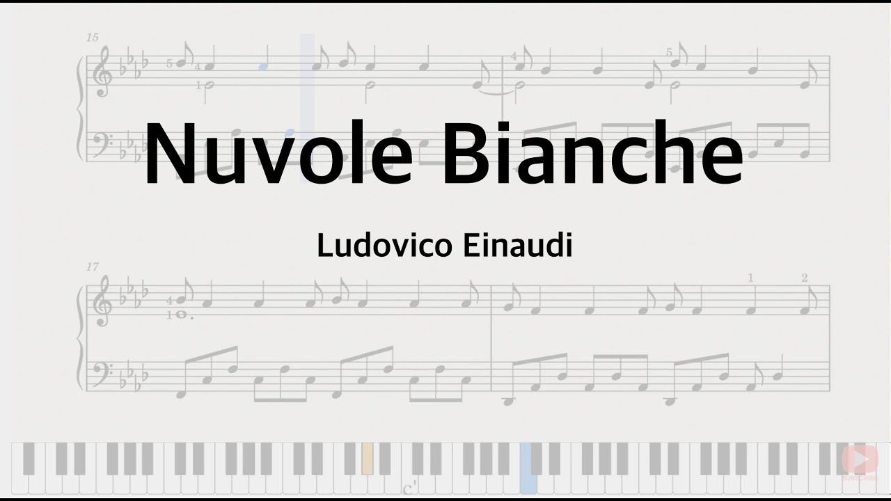 Nuvole Bianche Piano Tutorial - Einaudi (FREE PDF) 