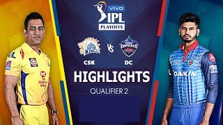 Csk vs dc 2019 highlights full match video, ipl match, qualifier 2
highlights, indian premier league t20 liv...