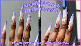 PURPLE FRENCH OMBRÉ NAILS 💜 Nail Tutorial