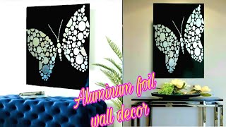 Aluminum foil butterfly | diy home decor | crafting | Craft Angel