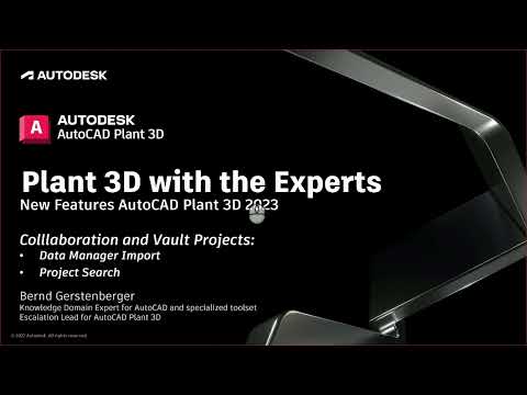 New Features 2023: Data Manager Import and Project Search | AutoCAD Plant 3D