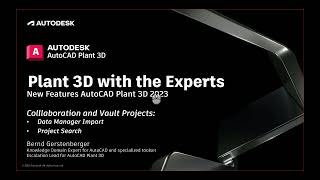 New Features 2023: Data Manager Import and Project Search | AutoCAD Plant 3D