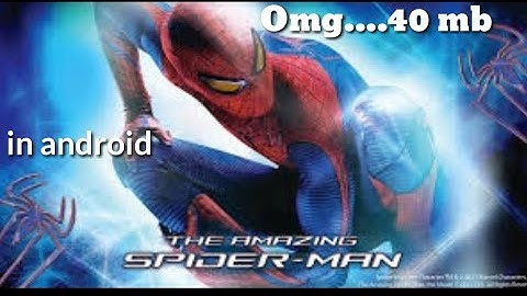 SPIDER MAN 3 GAME ONLY 40 MB...ANDROID...