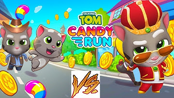 TALKING TOM CANDY RUN vs TALKING TOM GOLD RUN - Gameplay
