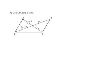 Notes Video 6.2A: Properties of Parallelograms