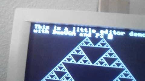 Little Arduino Due editor demo (PS2Keyboard and DueVGA libaries)