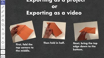 Explain Everything tutorial: exporting as a project or video